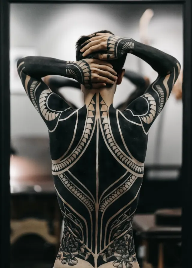 Blackwork tattoo style